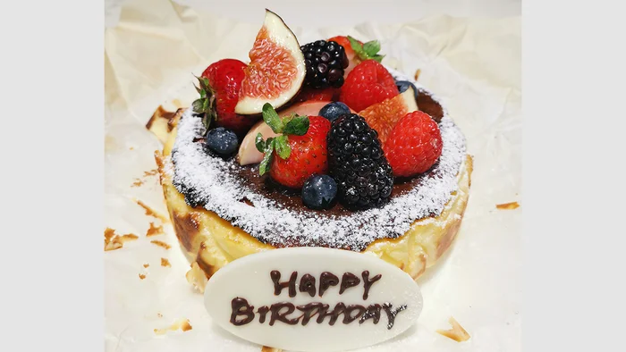 Happy Birthday message and candle set